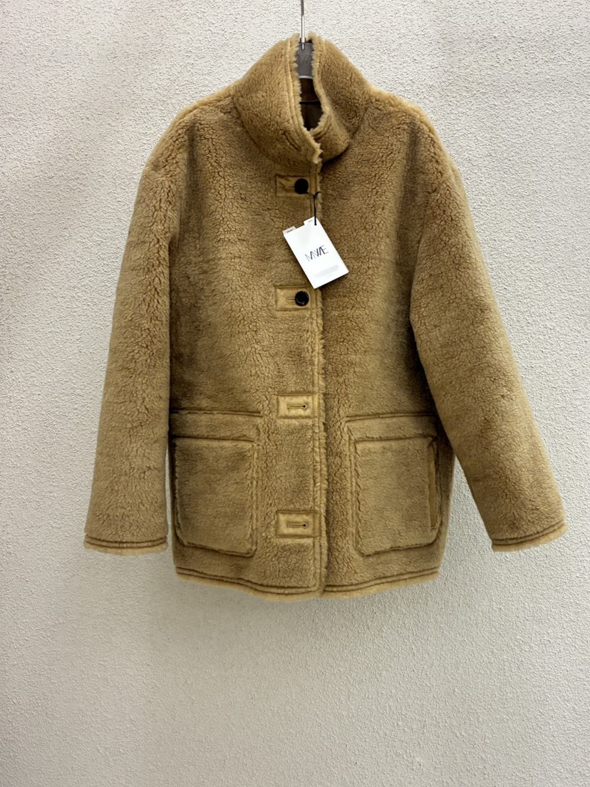 MWE東大門㊣實拍女裝新品真品職業25秋冬休閑熱賣人氣短款大衣MWE短款大衣圖色1