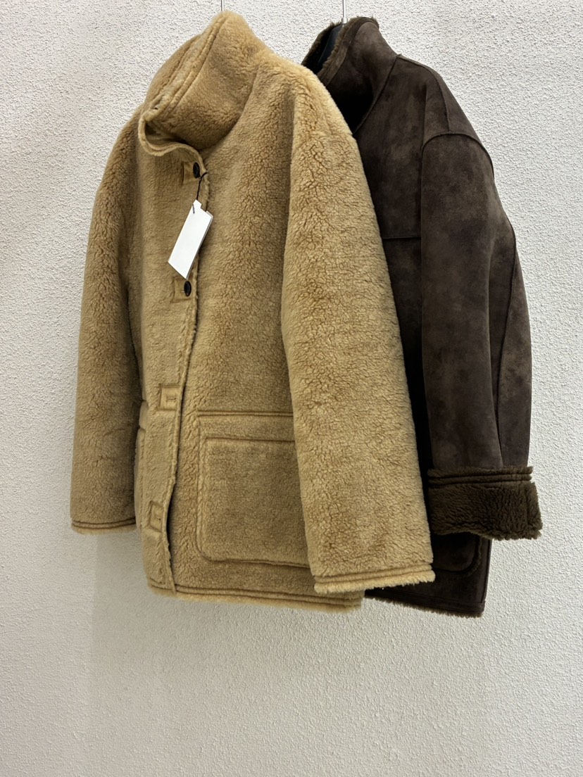 MWE東大門㊣實拍女裝新品真品職業25秋冬休閑熱賣人氣短款大衣MWE短款大衣圖色2左二色