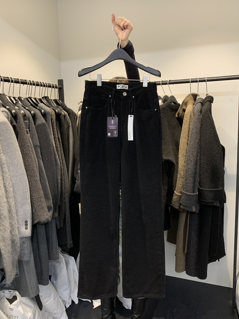 FORTH東大門㊣實拍女裝新款熱賣人氣25秋冬時尚休閑褲加絨羊毛FORTH休閑褲圖色1