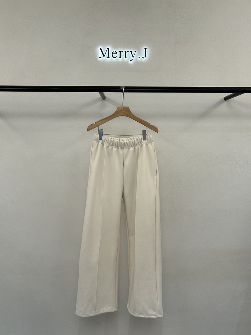 MERRY-J韓國代購㊣女士新品休閑人氣25秋冬熱賣休閑褲褶裥MERRY-J休閑褲圖色1