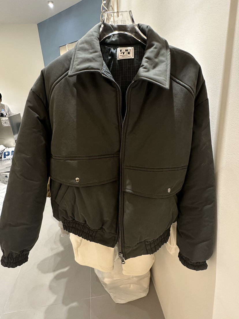 TAKE TEE韓國直郵㊣女士新款熱賣時尚短款棉服里外穿雙面棉TAKE TEE短款棉服圖色2