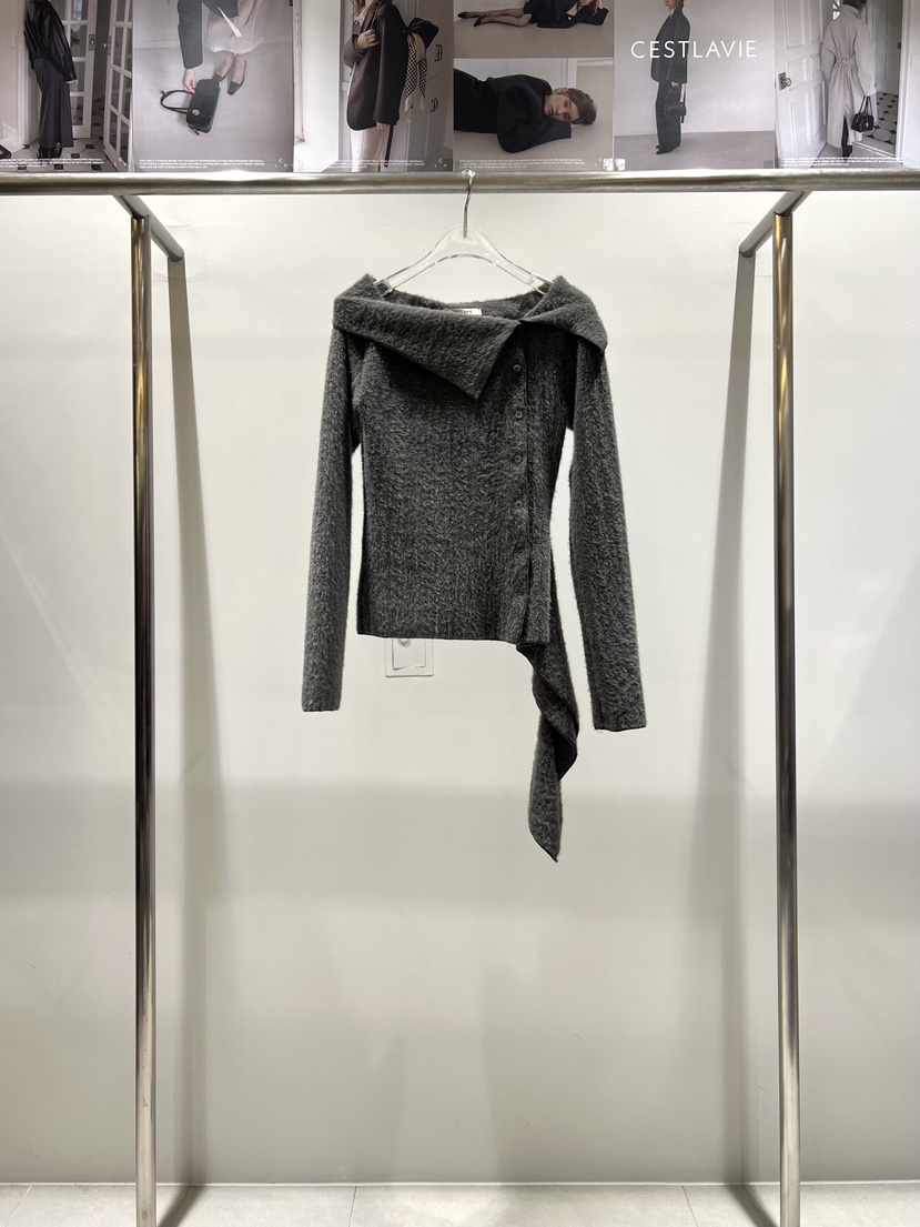 CESTLAVIE東大門㊣實拍女裝新款25秋冬人氣熱賣職業休閑針織衫CESTLAVIE針織衫圖色2