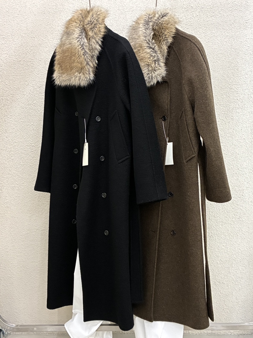 MWE韓國直郵㊣女裝新品時尚25秋冬熱賣真品中長款大衣含腰帶MWE中長款大衣