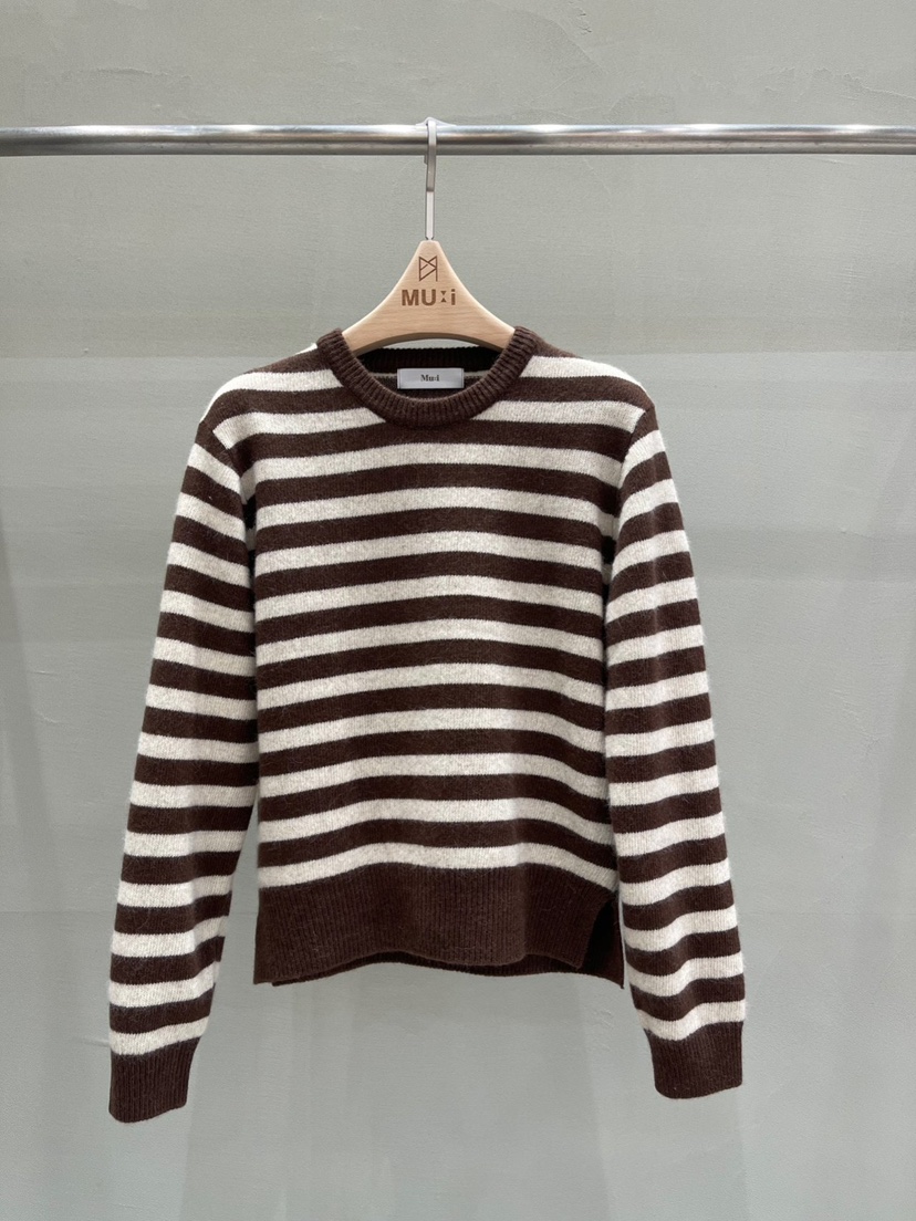 THE MUI東大門㊣直郵女裝新品職業熱賣人氣25秋冬推薦針織衫THE MUI針織衫圖色1棕色