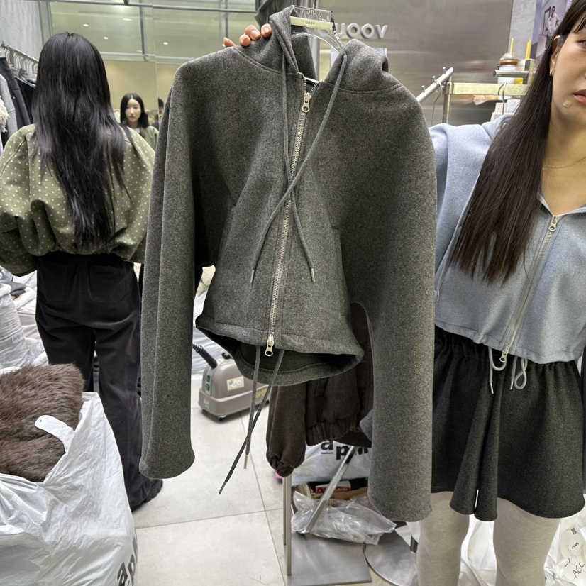 UOOV韓國代購㊣女裝新款推薦真品熱賣時尚25秋冬休閑職業夾克UOOV夾克圖色2