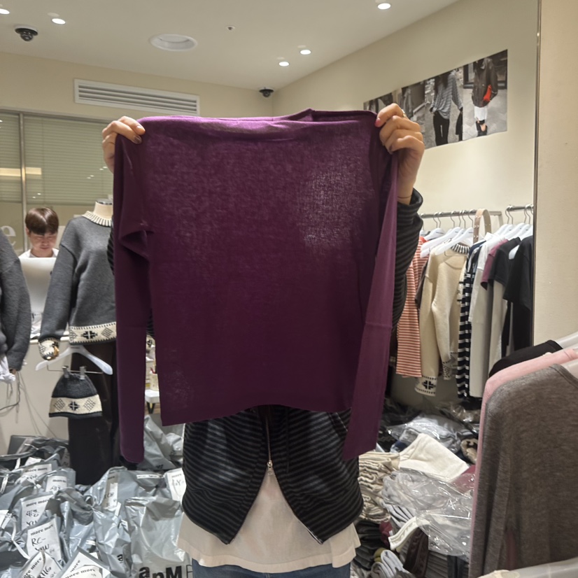 MOREMORE東大門㊣實拍女士新款休閑25秋冬人氣時尚真品長袖T恤more more長袖T恤