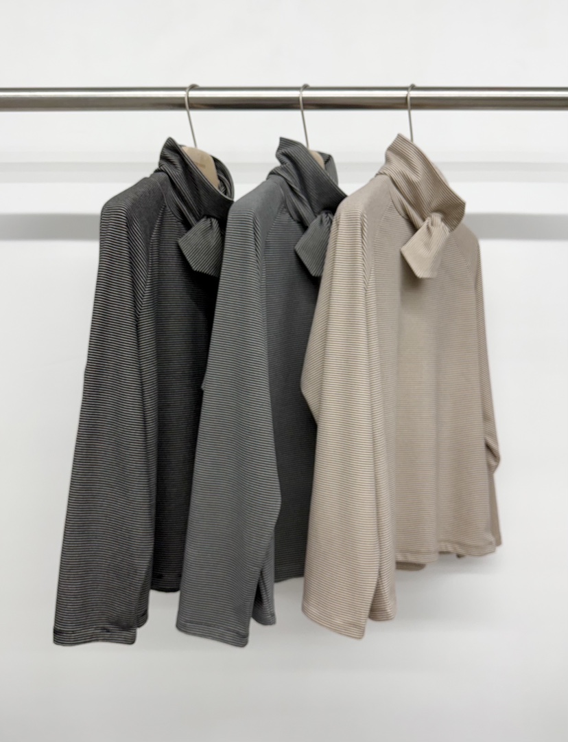 TOOGOOD東大門㊣代購女裝新款職業休閑推薦人氣長袖T恤圍巾TOOGOOD長袖T恤