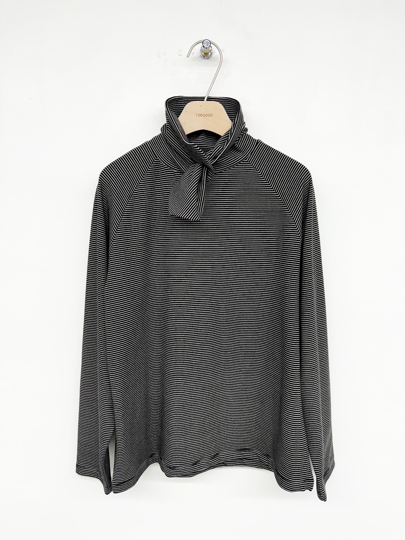 TOOGOOD東大門㊣代購女裝新款職業休閑推薦人氣長袖T恤圍巾TOOGOOD長袖T恤圖色3