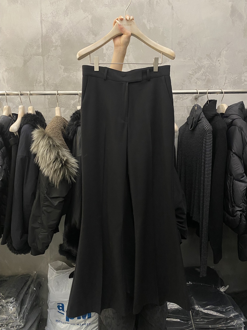 THE VETIVER-A韓國代購㊣女士新品推薦時尚熱賣休閑褲喇叭VETIVER休閑褲圖色1