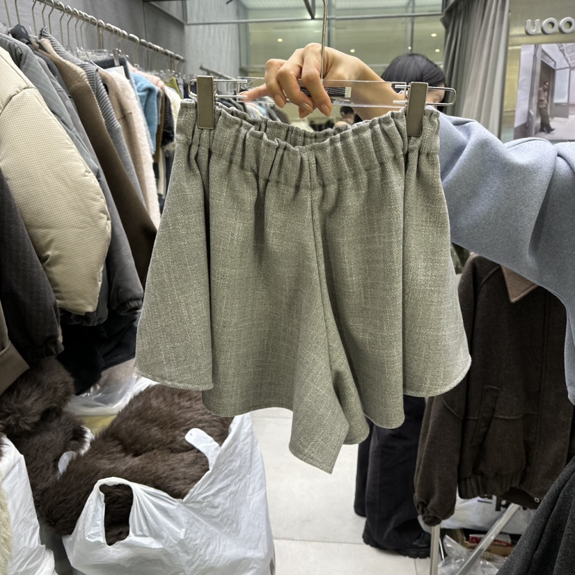 UOOV韓國代購㊣女士新款熱賣25秋冬人氣推薦職業真品時尚短褲UOOV短褲