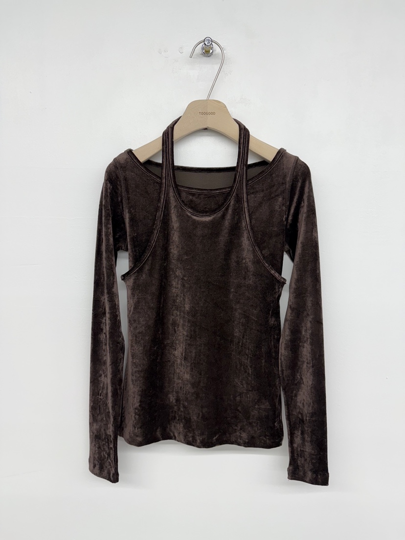 TOOGOOD東大門㊣直郵女士新款熱賣人氣推薦套裝兩件套套裝絲絨TOOGOOD套裝圖色3