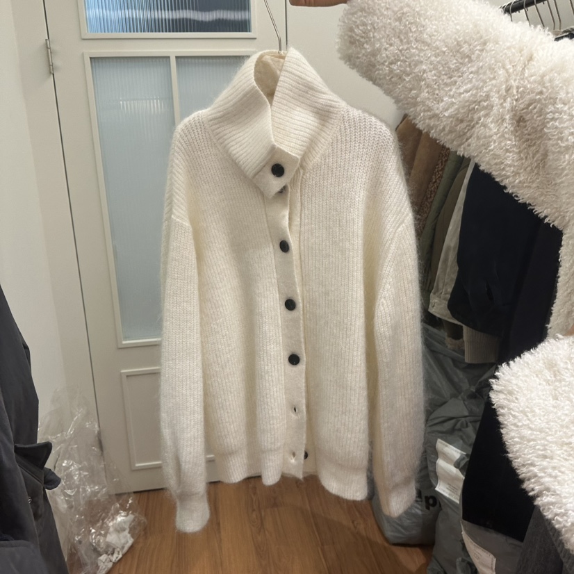 JADEMARKET韓國代購㊣女士新款人氣職業時尚推薦毛衣開衫長款JADE MARKET毛衣圖色1