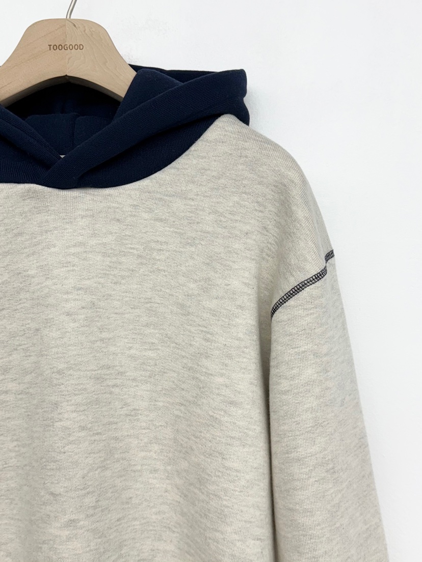 TOOGOOD韓國代購㊣女裝新品熱賣25秋冬真品衛衣假兩件連帽衫TOOGOOD衛衣