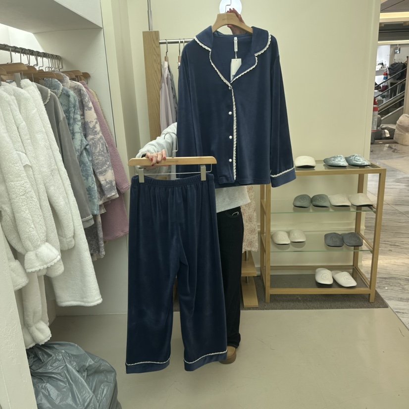 LUNALUZ-P東大門㊣直郵女裝新款25秋冬時尚推薦人氣休閑睡衣LUNALUZ睡衣圖色2