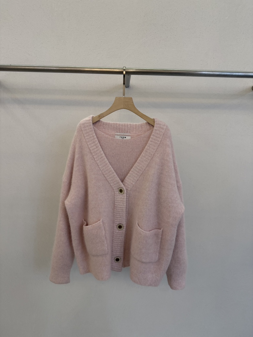 FORM東大門㊣實拍女士新款熱賣人氣時尚針織衫浣熊開衫長款FORM針織衫圖色1