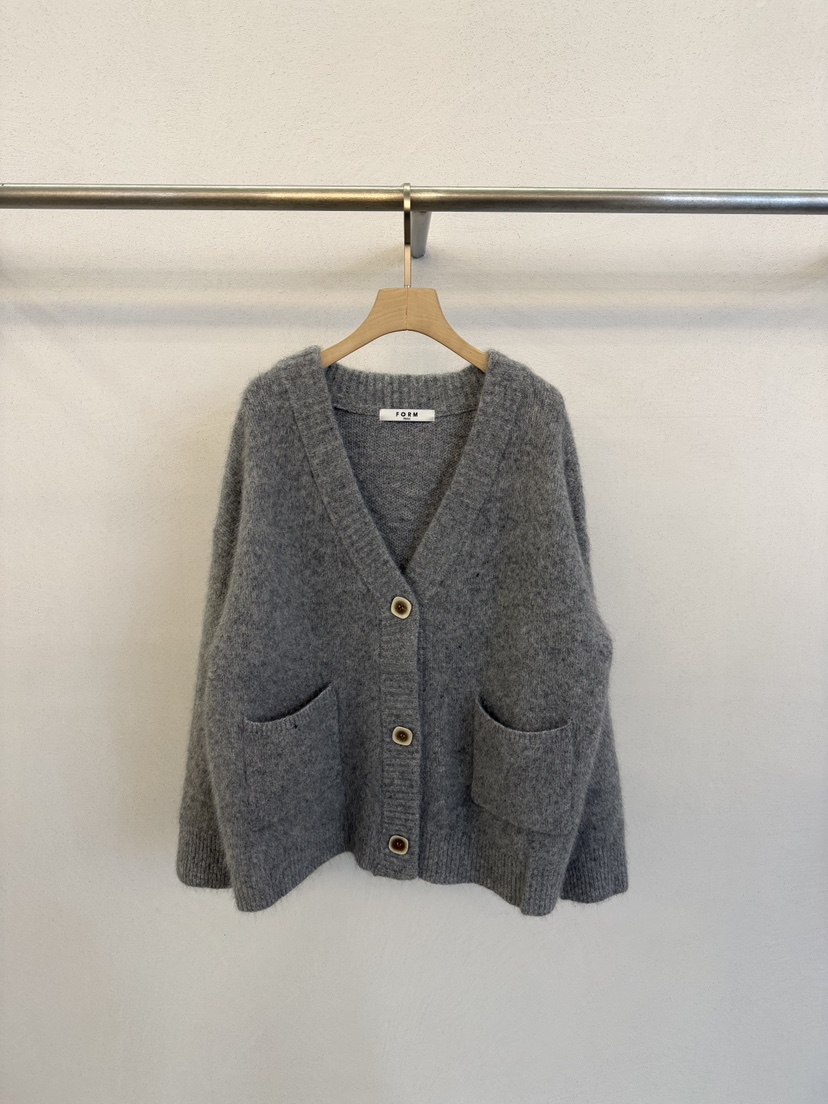 FORM東大門㊣實拍女士新款熱賣人氣時尚針織衫浣熊開衫長款FORM針織衫圖色2