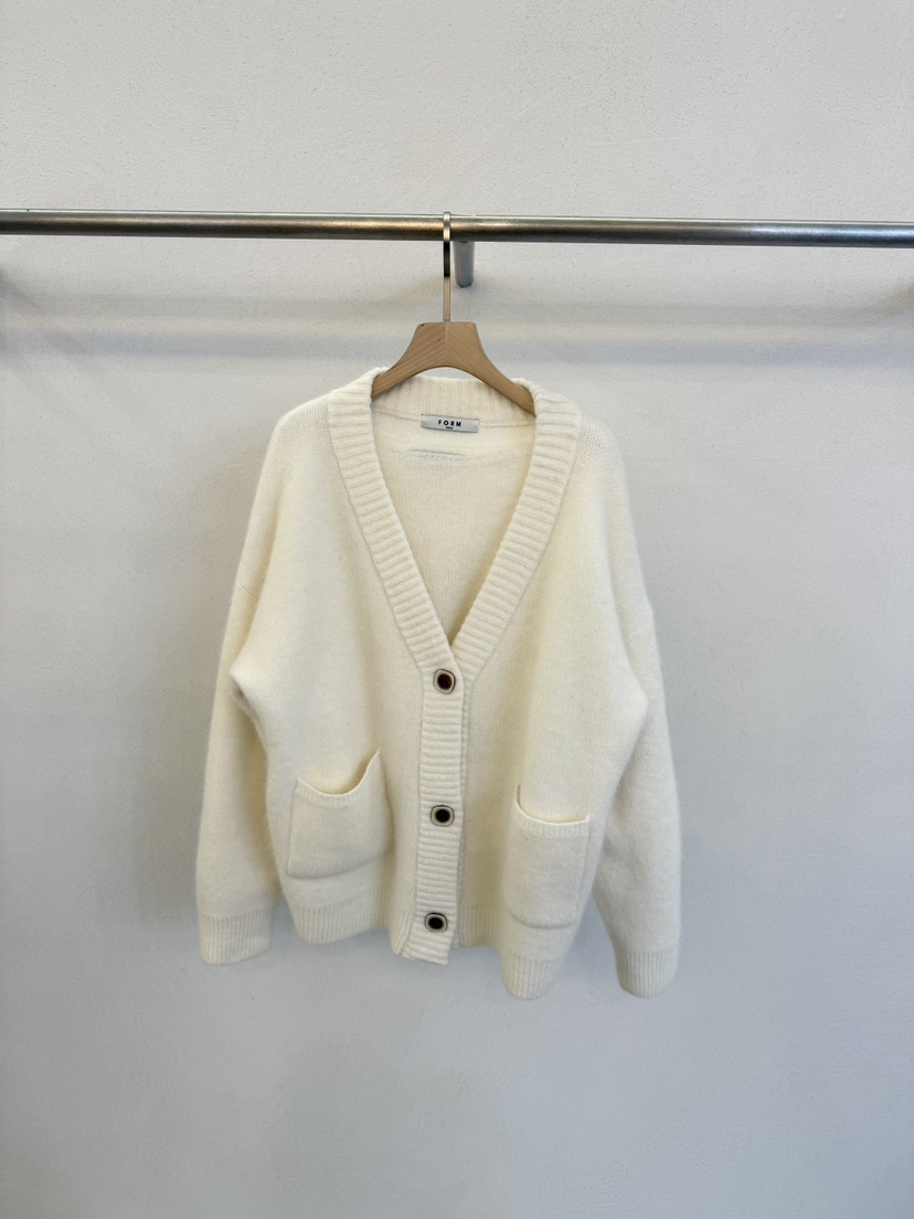 FORM東大門㊣實拍女士新款熱賣人氣時尚針織衫浣熊開衫長款FORM針織衫圖色3