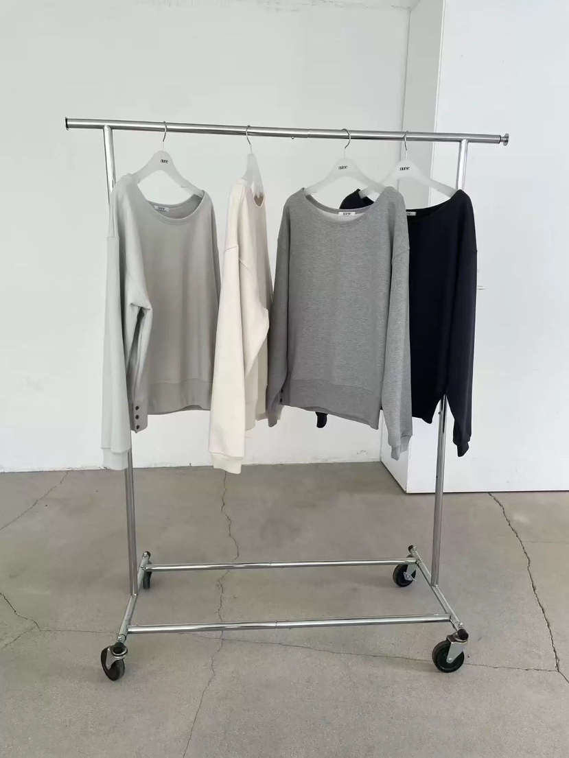 NUESE東大門㊣代購女士新款熱賣人氣休閑推薦職業衛衣加絨露肩NUESE衛衣