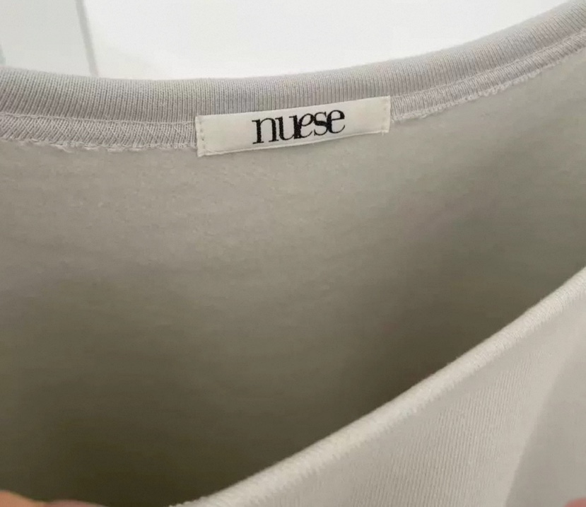 NUESE東大門㊣代購女士新款熱賣人氣休閑推薦職業衛衣加絨露肩NUESE衛衣