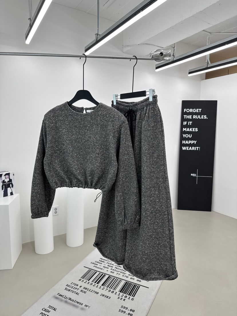 RED-A東大門㊣直郵女裝新品時尚熱賣休閑褲闊腿褲加絨羊毛RED-A休閑褲