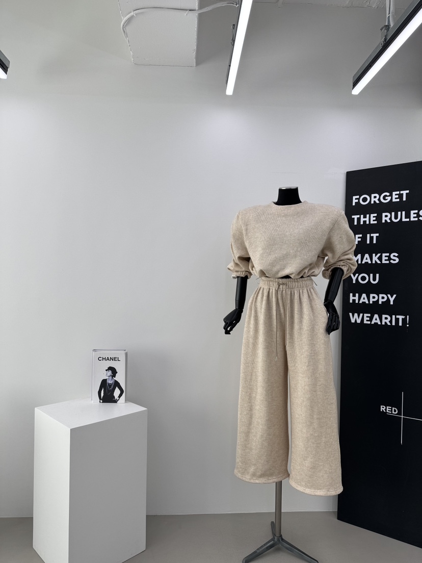 RED-A東大門㊣直郵女裝新品時尚熱賣休閑褲闊腿褲加絨羊毛RED-A休閑褲