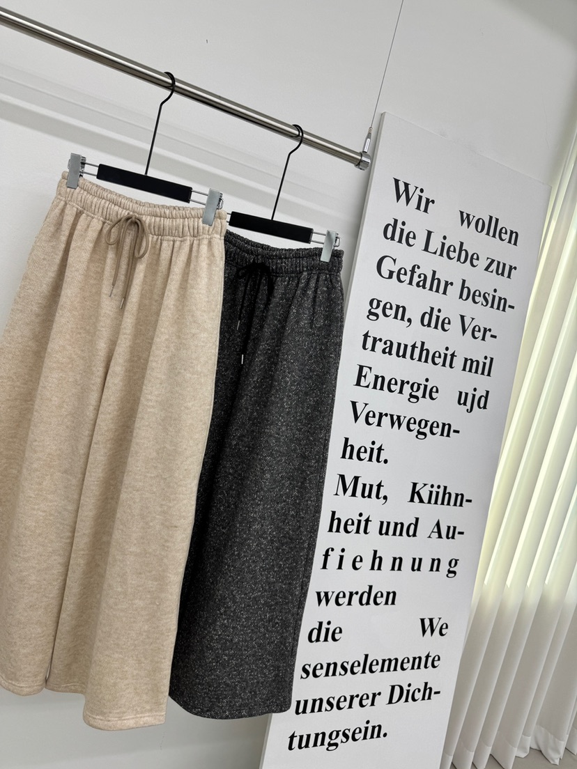 RED-A東大門㊣直郵女裝新品時尚熱賣休閑褲闊腿褲加絨羊毛RED-A休閑褲圖色20左二色