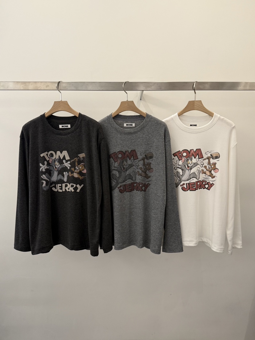 MONE-A東大門㊣直郵女士新款時尚人氣休閑熱賣真品長袖T恤MONE-A長袖T恤圖色1左一色