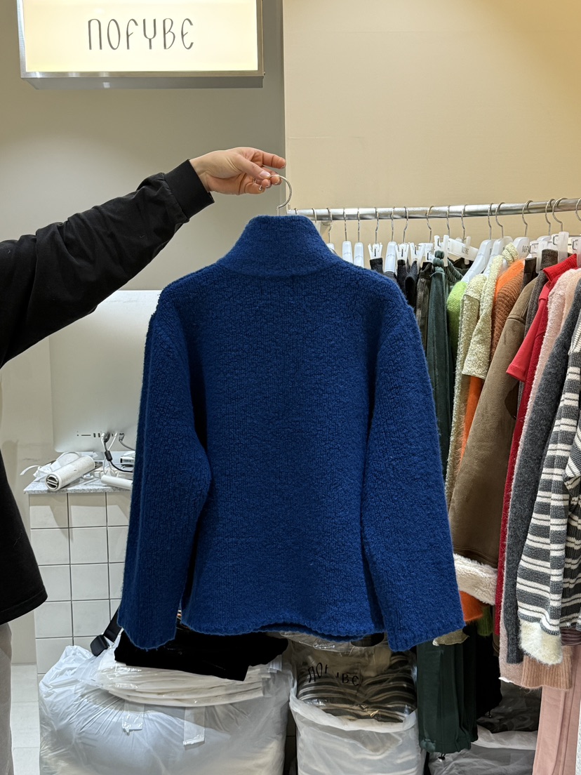 NOFYBE韓國代購㊣女裝新品時尚推薦25秋冬真品人氣衛衣羊毛NOFYBE衛衣