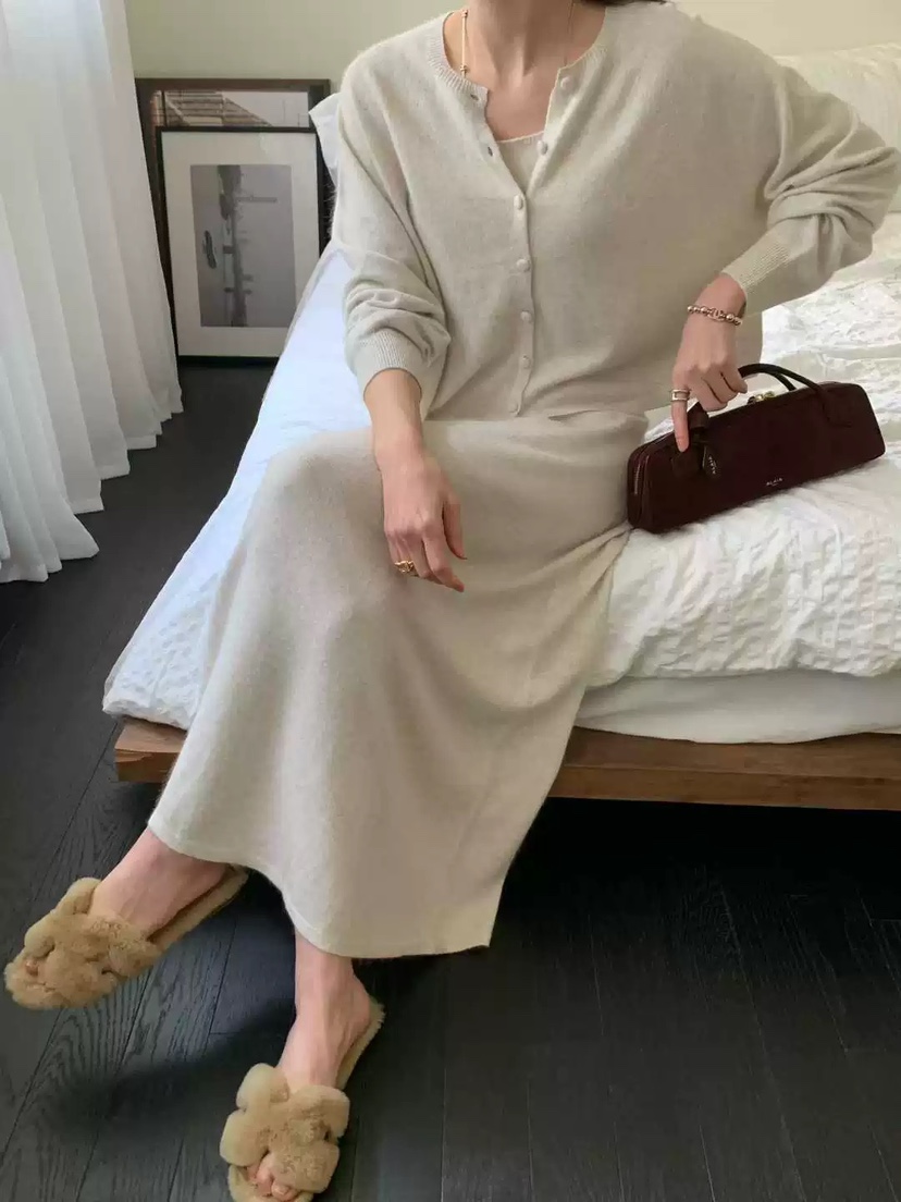 PRIVIE韓國代購㊣女士新款職業休閑人氣推薦針織衫開衫紐扣PRIVIE針織衫圖色3