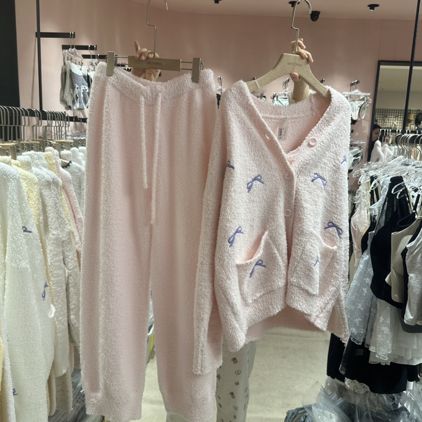 VICTORIA-P東大門㊣實拍女裝新款職業25秋冬時尚睡衣三件套VICTORIA睡衣圖色1