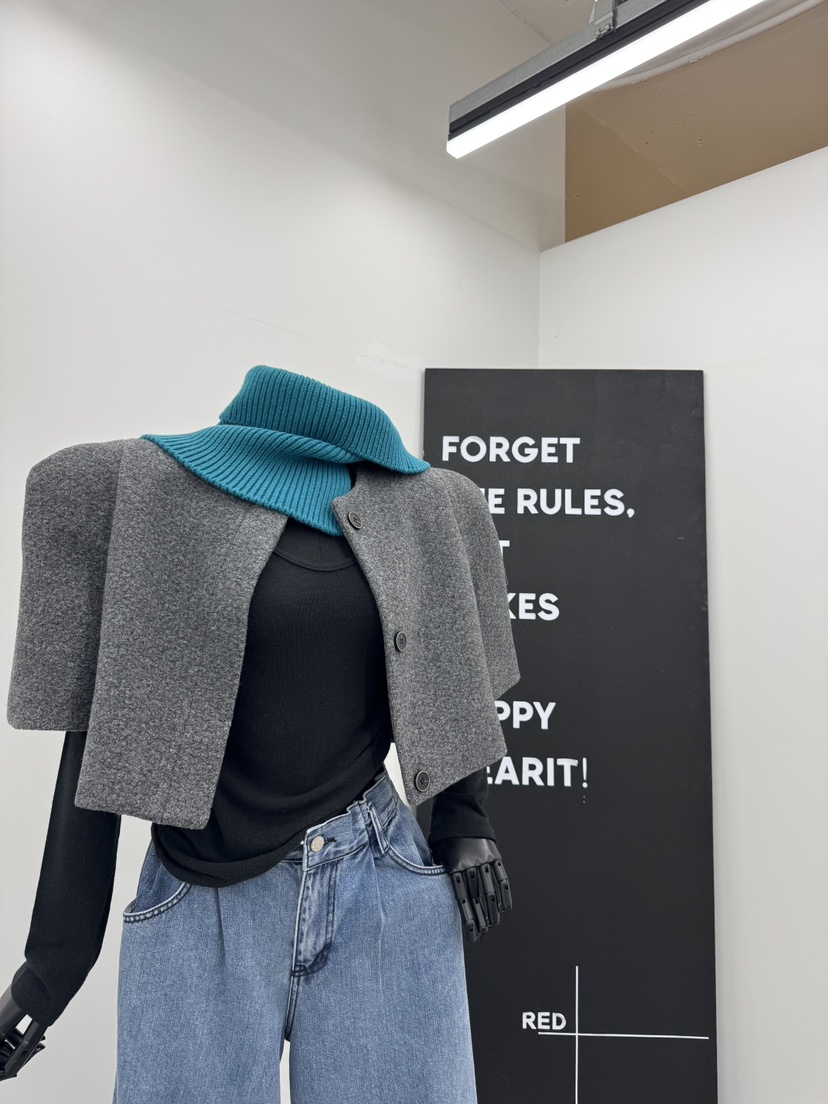 RED-A東大門㊣直郵女裝新款推薦休閑25秋冬職業人氣圍巾披肩RED-A圍巾/披肩