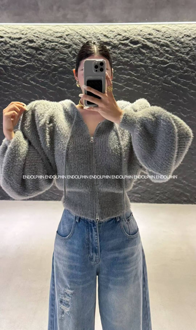 ENDOLPHIN韓國直郵㊣女士新款人氣職業時尚25秋冬真品休閑衛衣ENDOLPHIN衛衣圖色1