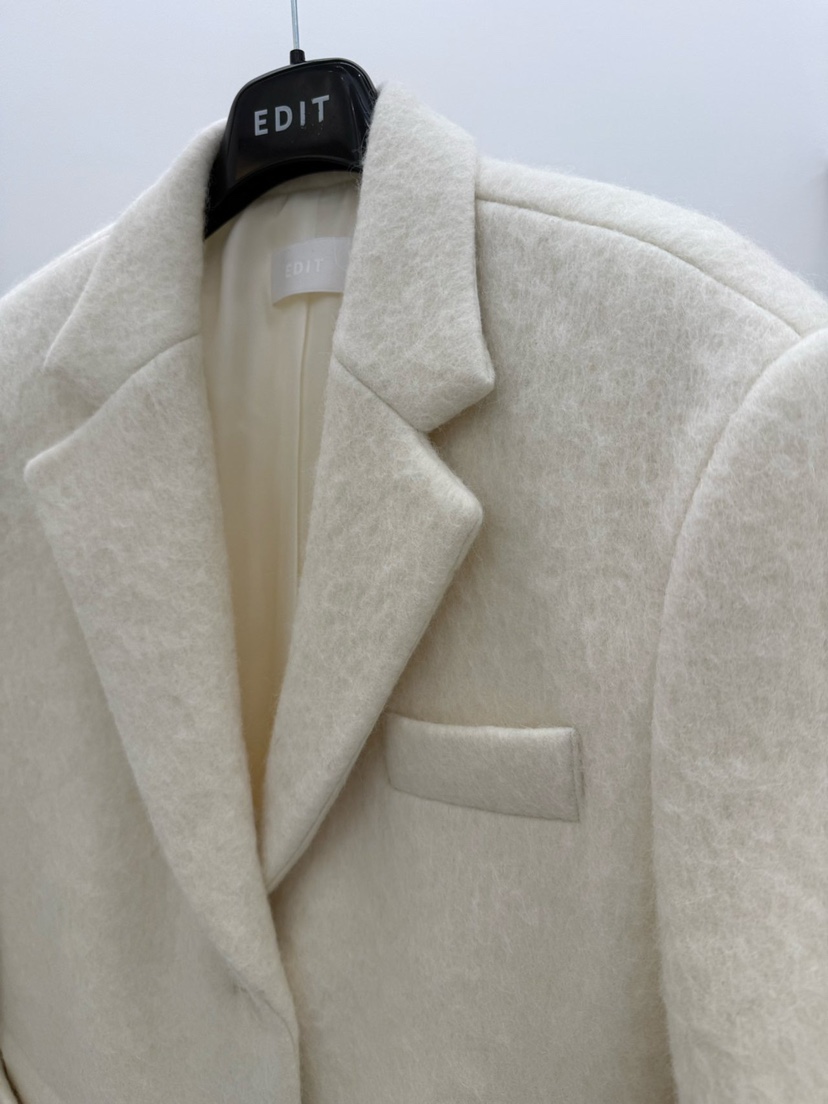EDIT東大門㊣實拍女裝新品熱賣休閑真品職業推薦25秋冬短款大衣EDIT短款大衣
