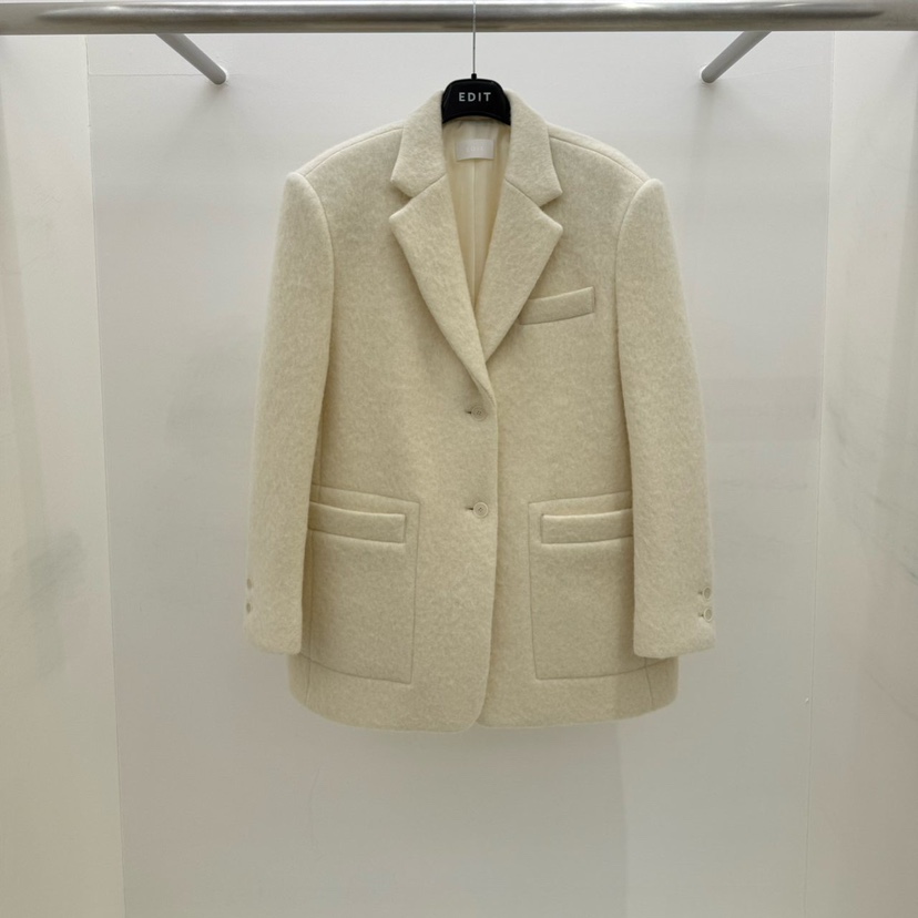 EDIT東大門㊣實拍女裝新品熱賣休閑真品職業推薦25秋冬短款大衣EDIT短款大衣圖色1