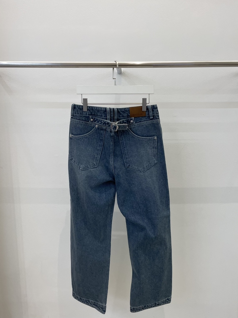 BETTER韓國直郵㊣女士新款25秋冬推薦人氣職業時尚休閑牛仔褲BETTER牛仔褲