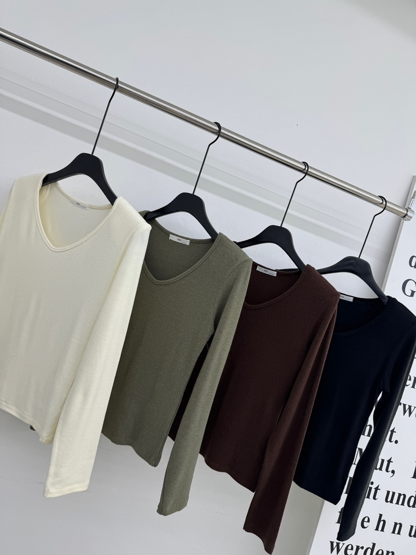 RED-A東大門㊣直郵女士新款人氣休閑熱賣職業推薦真品長袖T恤RED-A長袖T恤