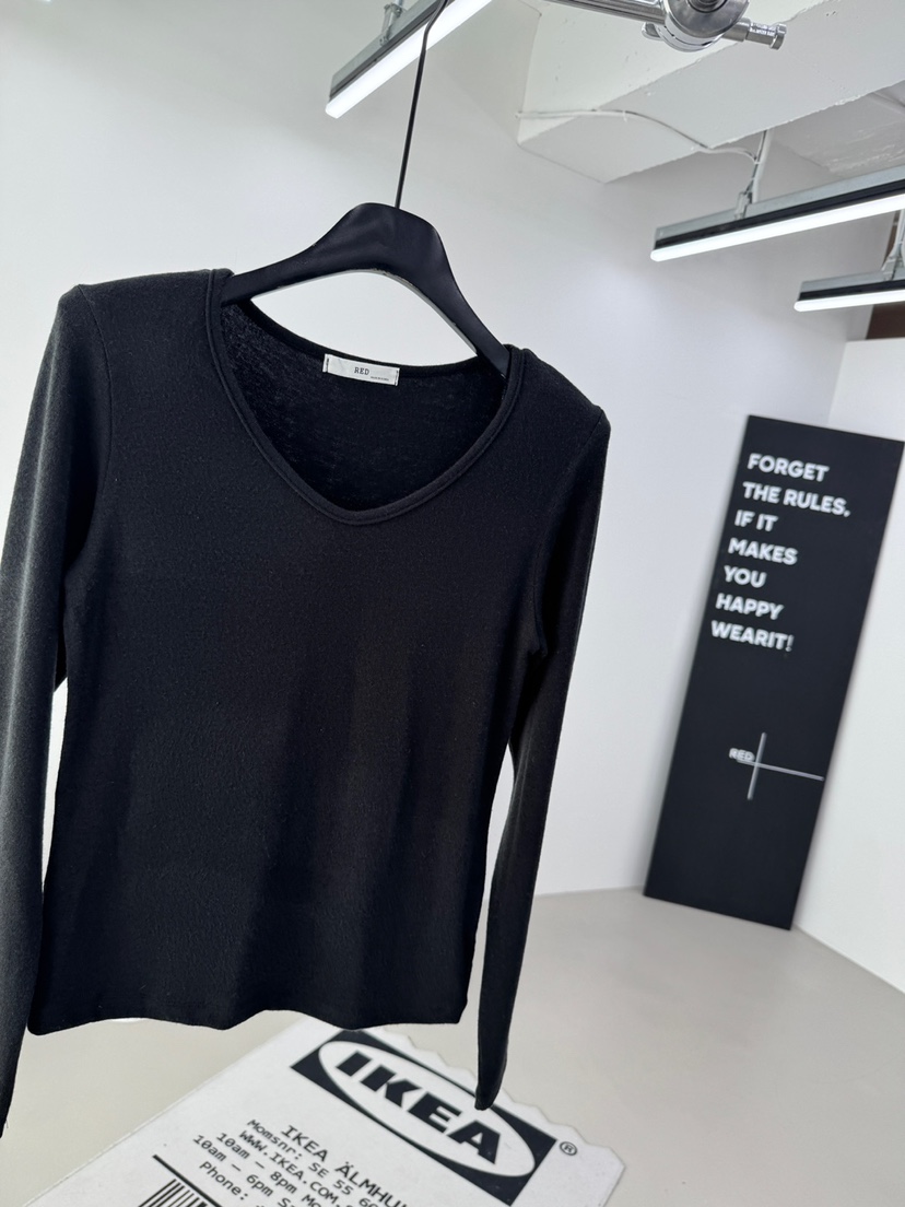 RED-A東大門㊣直郵女士新款人氣休閑熱賣職業推薦真品長袖T恤RED-A長袖T恤圖色4