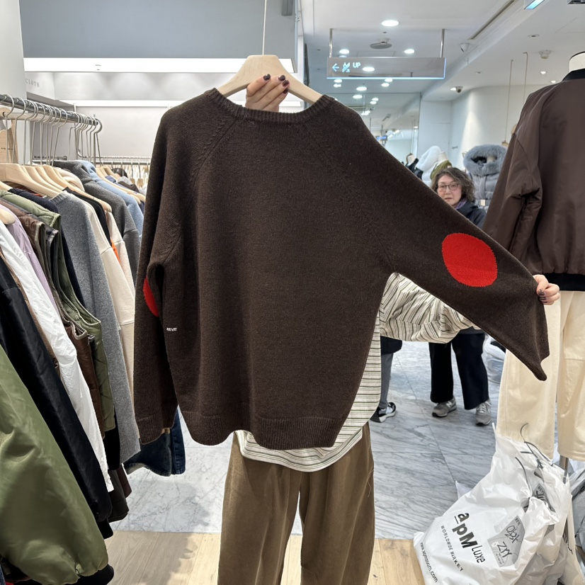 REVE-L東大門㊣直郵女裝新款25秋冬時尚真品職業推薦針織衫REVE-L針織衫