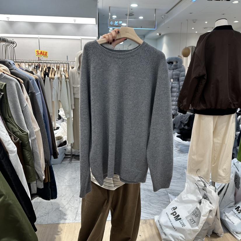 REVE-L東大門㊣直郵女裝新款25秋冬時尚真品職業推薦針織衫REVE-L針織衫圖色1