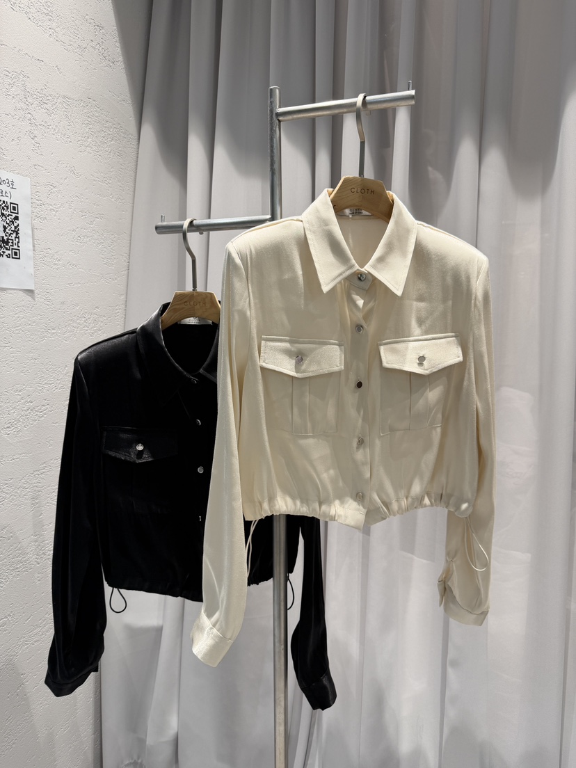 CLOTH韓國直郵㊣女裝新款25秋冬時尚休閑真品熱賣長袖T恤短款CLOTH長袖T恤