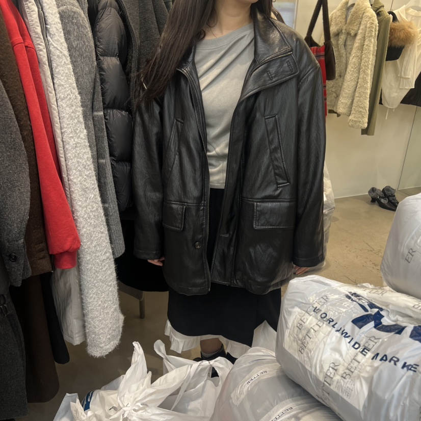 BETTER東大門㊣直郵女裝新款真品25秋冬職業推薦熱賣夾克貂皮BETTER夾克圖色1