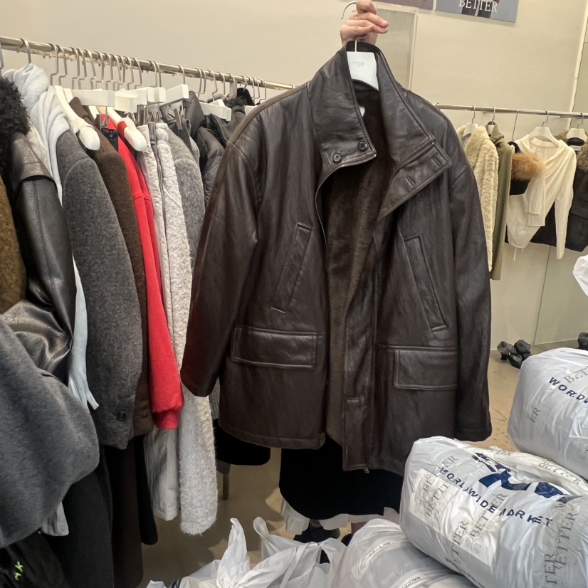 BETTER東大門㊣直郵女裝新款真品25秋冬職業推薦熱賣夾克貂皮BETTER夾克圖色2