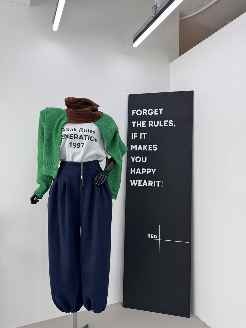 RED-A韓國代購㊣女士新品真品25秋冬休閑時尚人氣熱賣休閑褲RED-A休閑褲