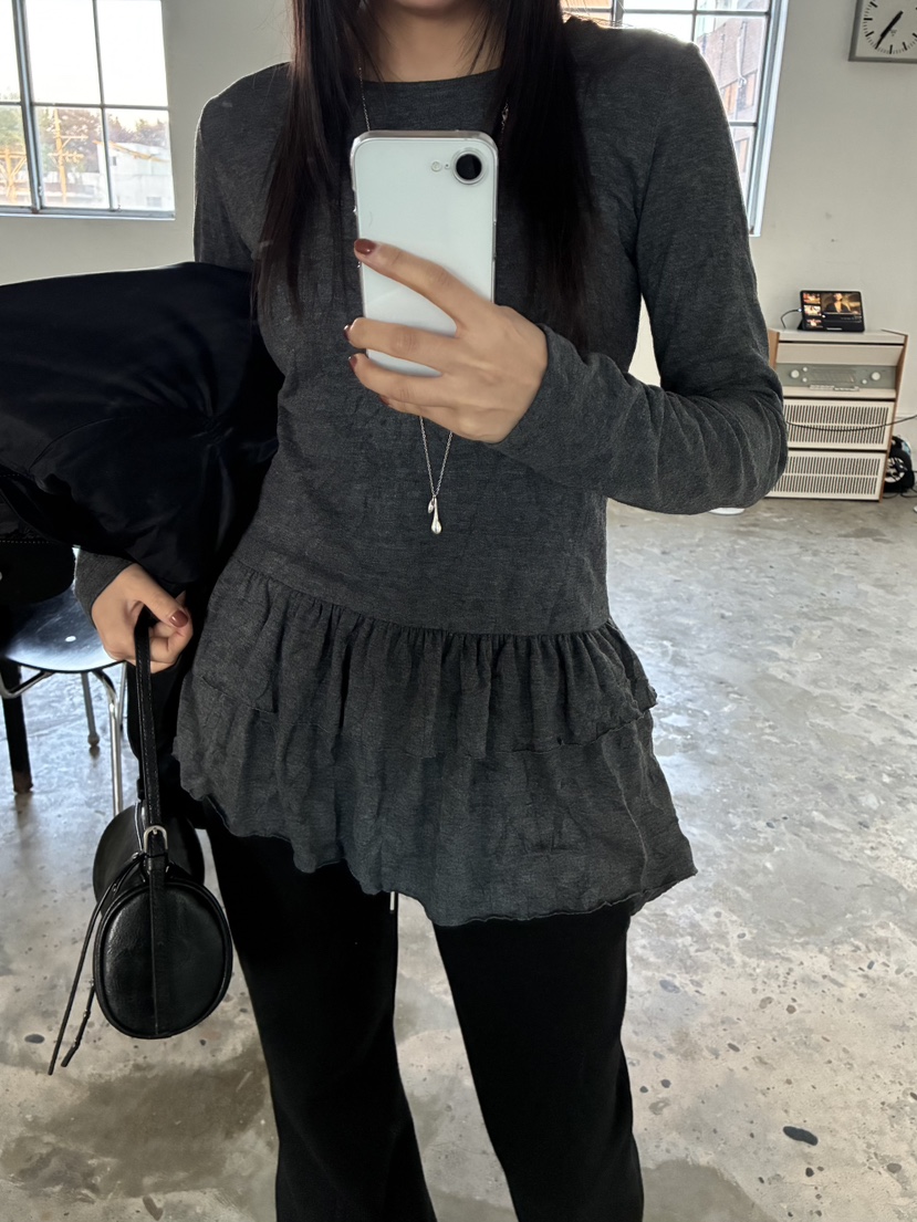 ACME東大門㊣直郵女士新款時尚25秋冬職業人氣推薦休閑長袖T恤ACME長袖T恤