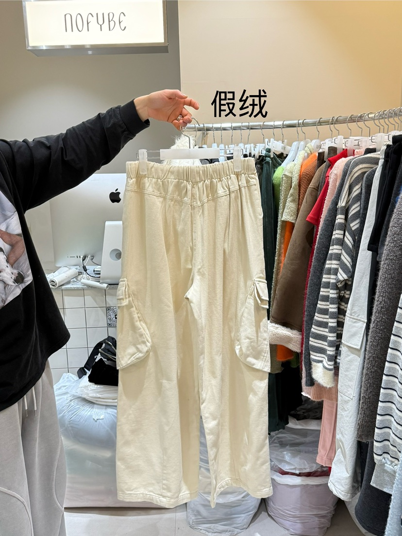 NOFYBE韓國代購㊣女士新款推薦職業人氣真品時尚休閑褲工裝褲NOFYBE休閑褲