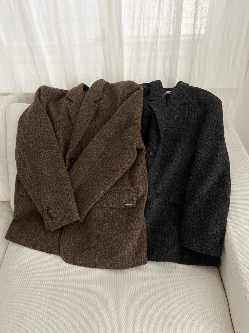 OP PER韓國直郵㊣女士新品休閑職業人氣時尚推薦熱賣夾克羊毛OPPER-simplebeige夾克