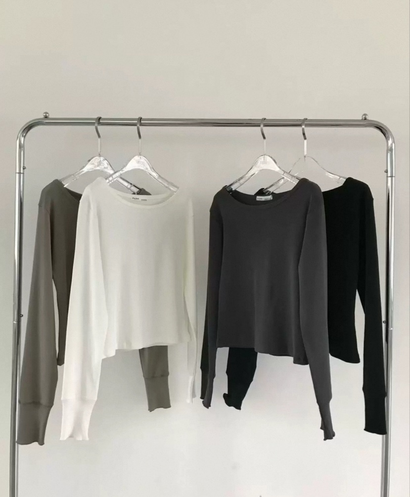 PADO東大門㊣直郵女裝新品真品職業熱賣人氣時尚長袖T恤露肩PADO長袖T恤圖色4左三色