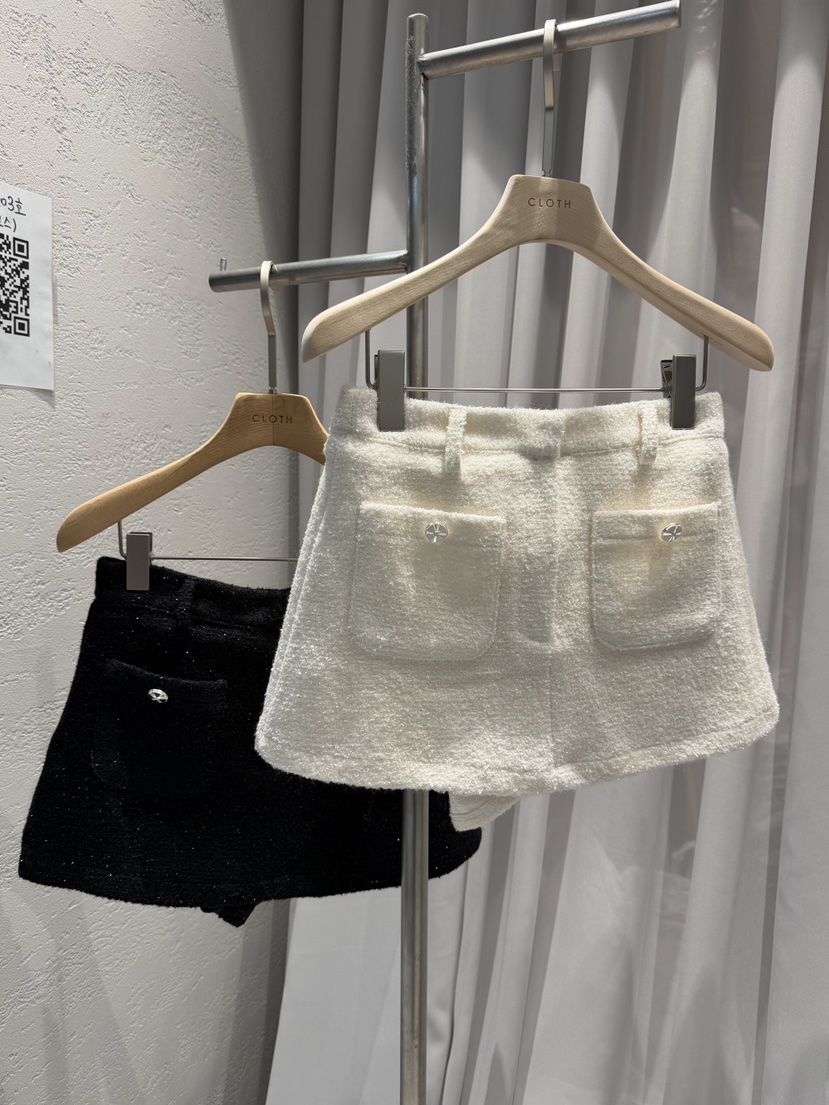 CLOTH東大門㊣直郵女裝新款25秋冬職業時尚人氣推薦裙褲粗花呢CLOTH裙褲