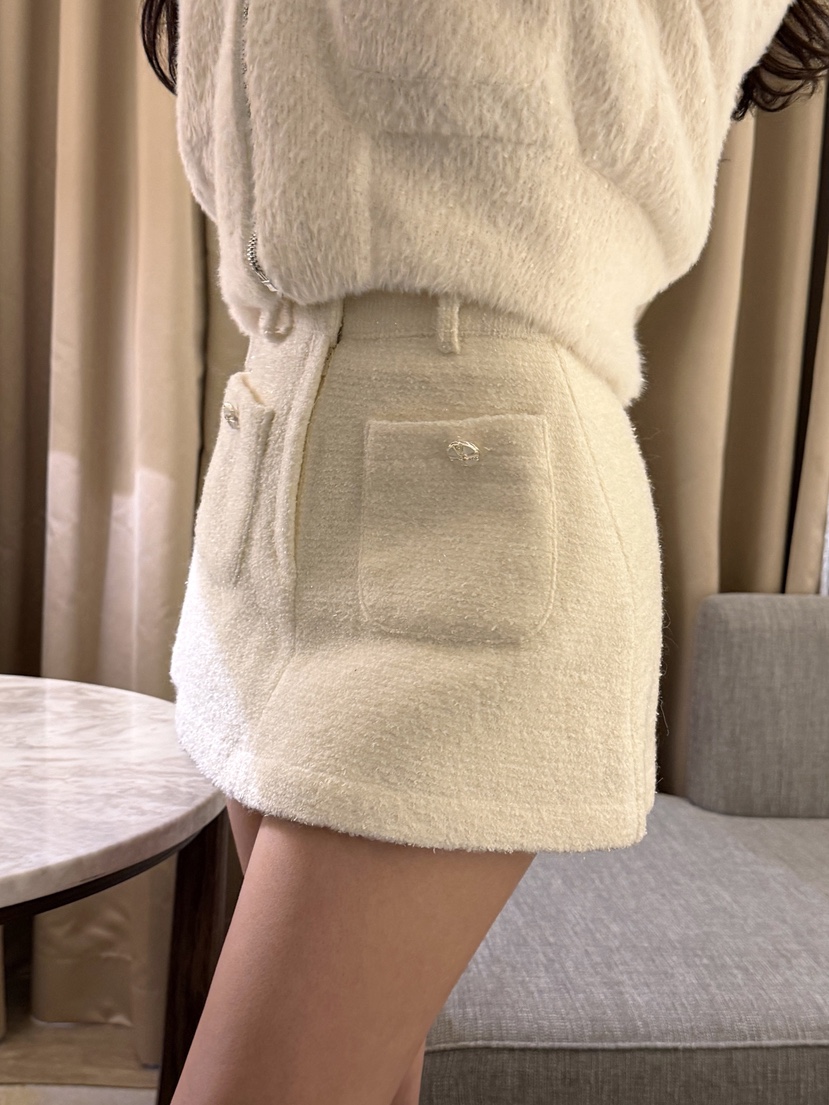 CLOTH東大門㊣直郵女裝新款25秋冬職業時尚人氣推薦裙褲粗花呢CLOTH裙褲