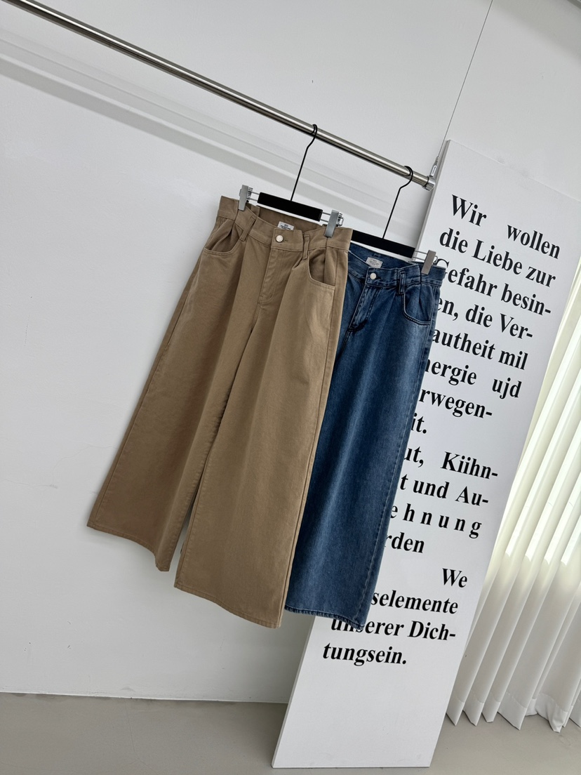 RED-A東大門㊣直郵女裝新品時尚人氣推薦熱賣真品牛仔褲褶裥RED-A牛仔褲